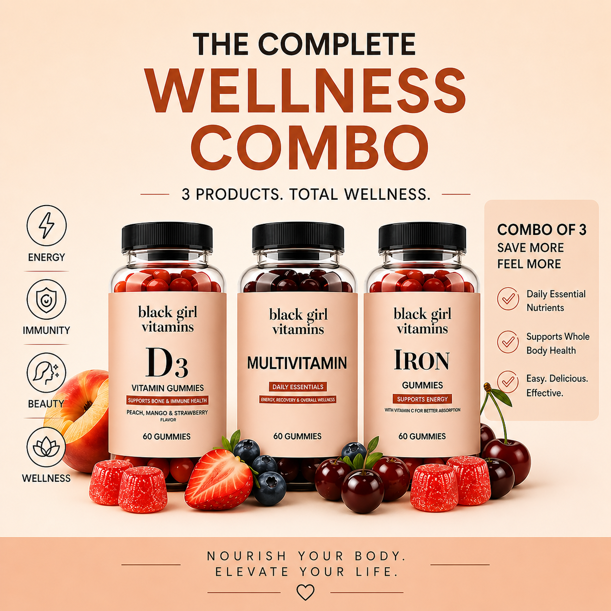 Glow Up Daily Vitamin Set