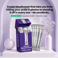 Luniora Purple Mouthwash for Teeth Whitening - Instant Whitening - 20 pack
