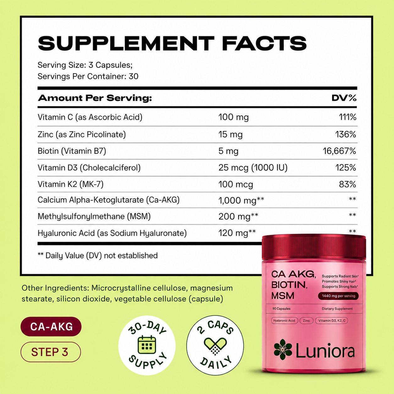 Ultimate Longevity Bundle - NMN, Glutathione, CA AKG, Biotin